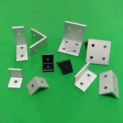 2 Holes Vertical Corner Brackets 1515 2020 2525 3030 4040 4545 Aluminum Alloy 2 Hole 90 Degree Inside Corner Bracket