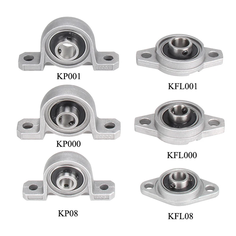 RAMPS Bearing Shaft Pillow Block Housing Mounted Support Zinc Alloy Kfl08 Kp08 Kfl000 Kp000 Kfl001 Kp001 T8 Lead Screw Bracket