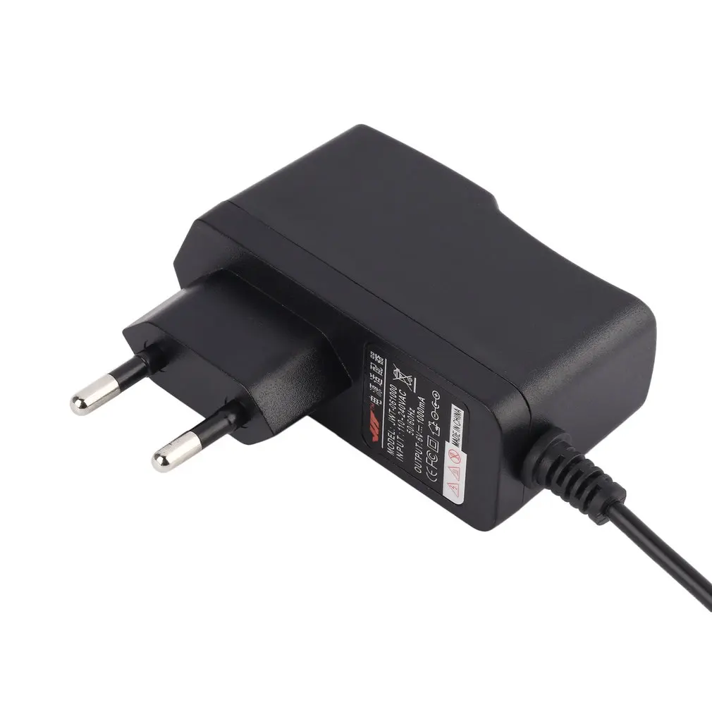 1pcs 110-240V AC to DC Power Adapter Supply Charger adapter 6V 1A US EU Plug Power Adapter with FCC Certificate