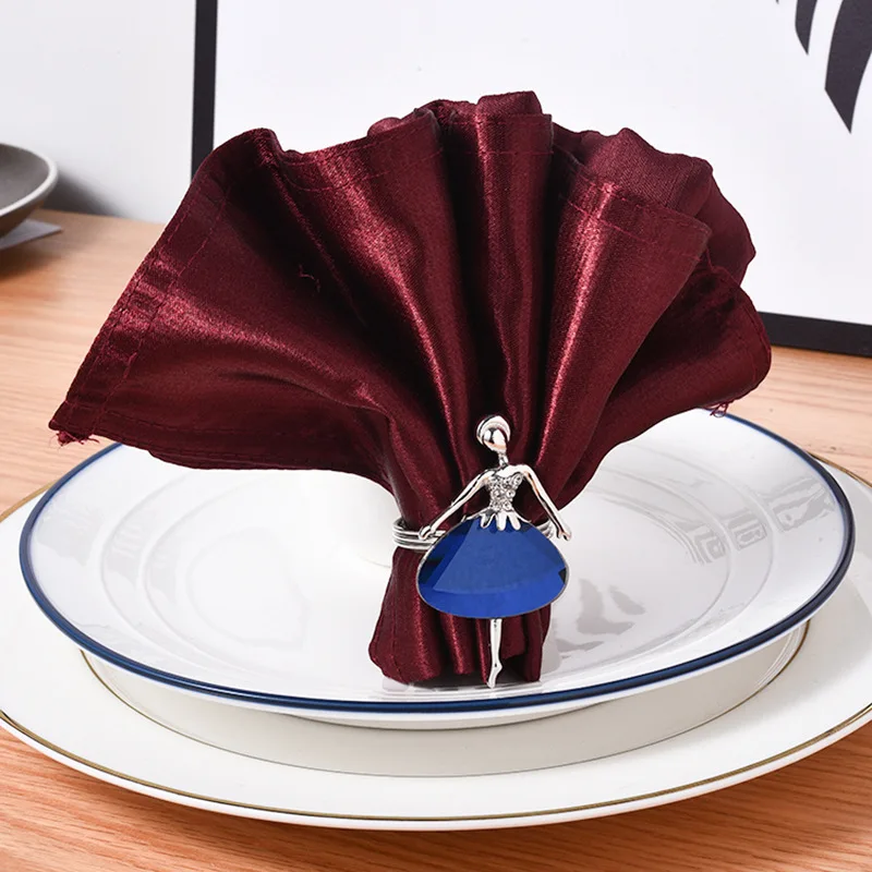 Creative European-style napkin ring mouth cloth ring model room villa dining table napkin buckle home table decoration