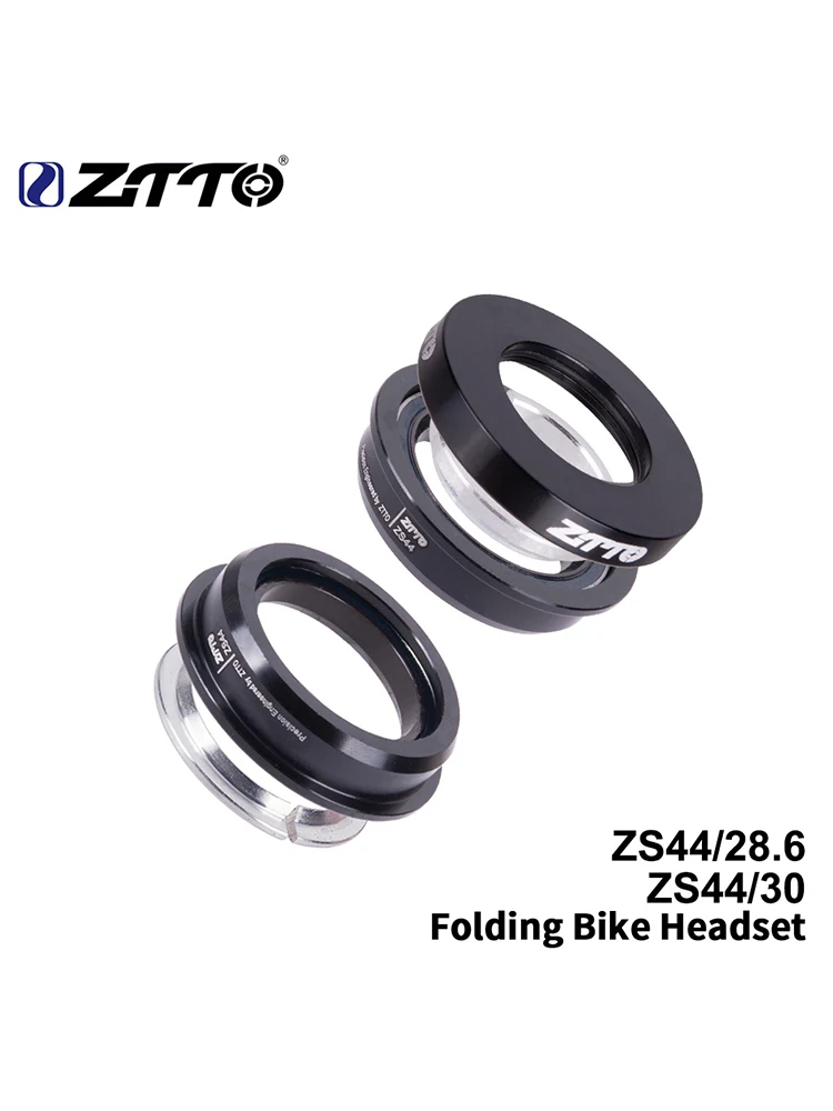 AliExpress ZTTO Folding Bike Headset ZS44 Headset 44mm Steering 1-1/8 28.6mm Straight Tube Mountain Bike Low Profile Semi-integrated 4444S