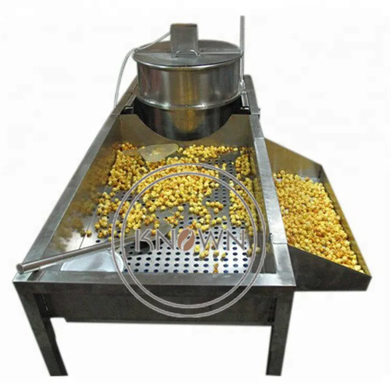 Commercial Automatic Gas Popcorn Machine With Stainless Steel Industrial Caramel Flavored Popcorn Making Machine