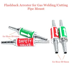 Flashback Arrestor 1 Pair Oxygen Acetylene Propane Safety Valve for 8mm 6mm 0.31