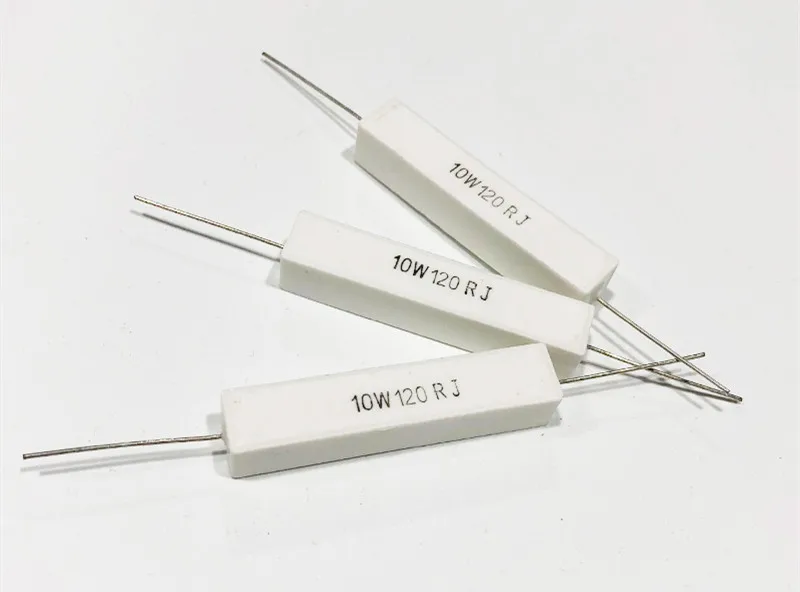 10Pcs RX27-1 SQP Horizontal Cement Resistor resistance 10W 0.1/0.47/0.5/0.68/1/2/2.2/2.5/3/3.3/3.5/3.6/3.9/4R/-100K Copper foot