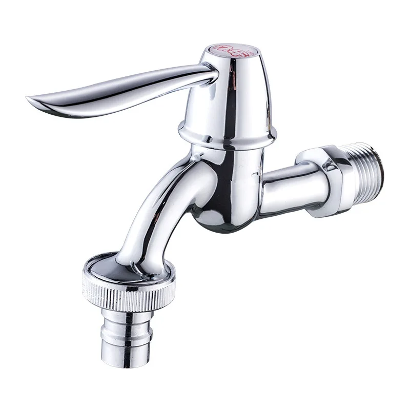 3/4' Bathroom Faucet Luxury Brass Chrome Water Tap Outdoor Faucet Garden Bibcock Tap Bathroom Washing Machine Faucet