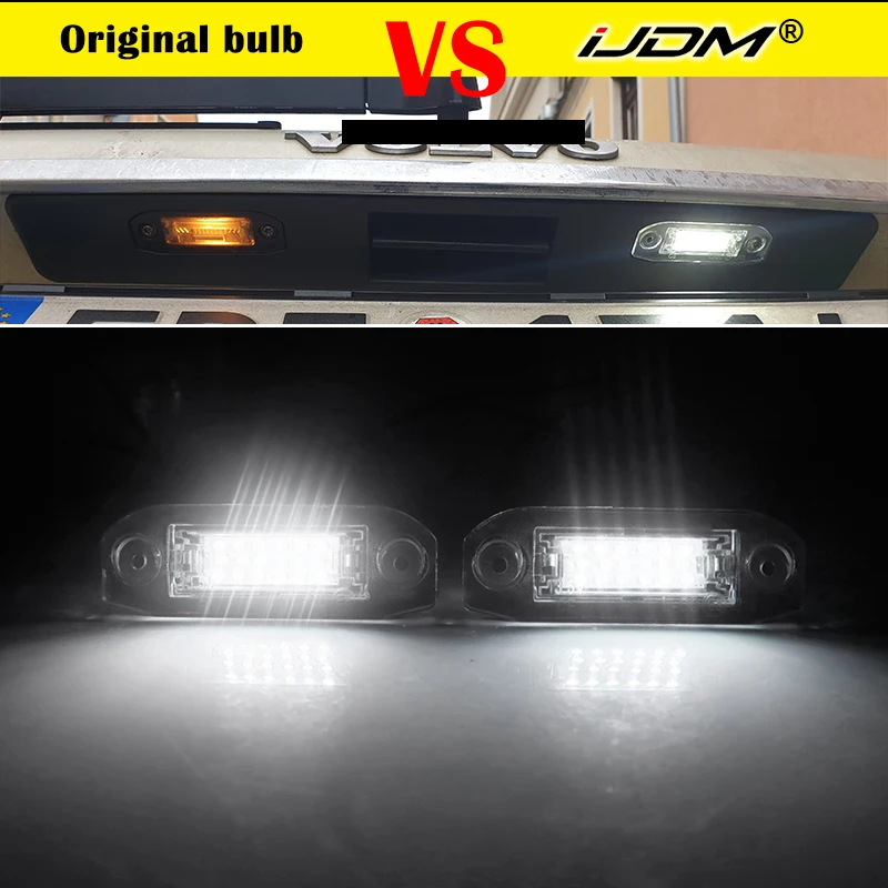 Stylizacja samochodu 12V 2 szt. Prawo jazdy lampki rejestracyjne bez błąd Canbus LED do Volvo S80 XC90 S40 V60 XC60 S60 C70 V50 XC70 V70