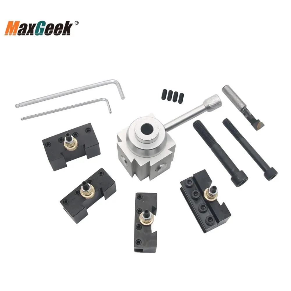 

Maxgeek Mini Quick Change Multifix Tool Post Holder Kit for 7 x10 12 14 Engine Lathe