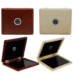 Reeds Storage Box Sax Saxophone Clarinet Reed Wooden Waterproof Sax Alto With Hygrometer High Quality Can Hold Five Reeds Case