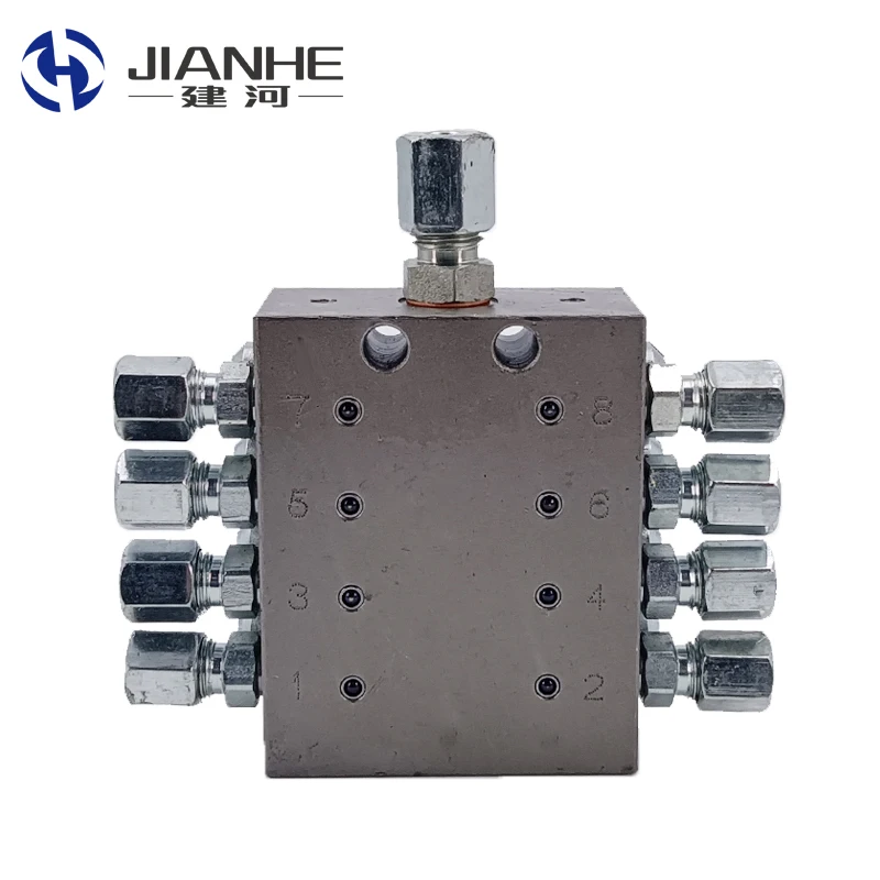 

MVB Series Grease Distributor Block Lubricating Distributor Progressive Lubrication Divider Valve 2-14 Ways