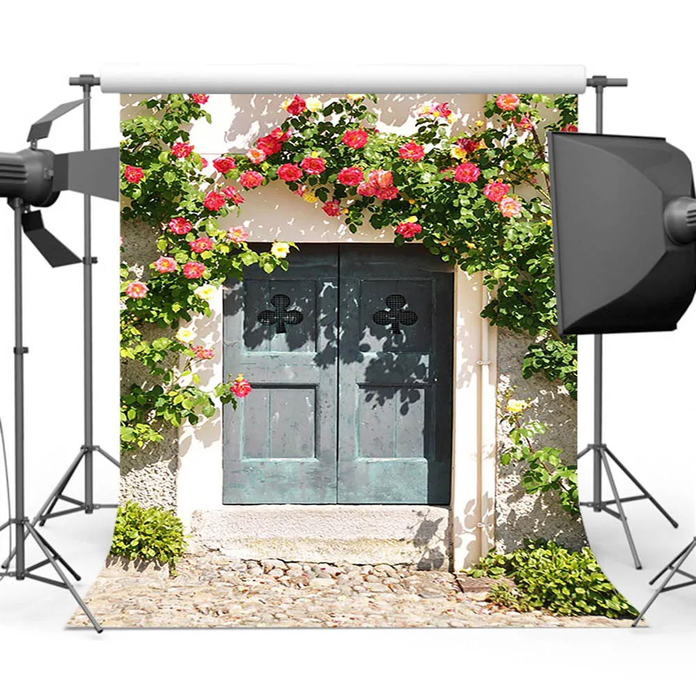 

MOCSICKAOld Master Door Photo Shoot Backdrop for Photography Flower Background for Booth Camera Studio S-3037