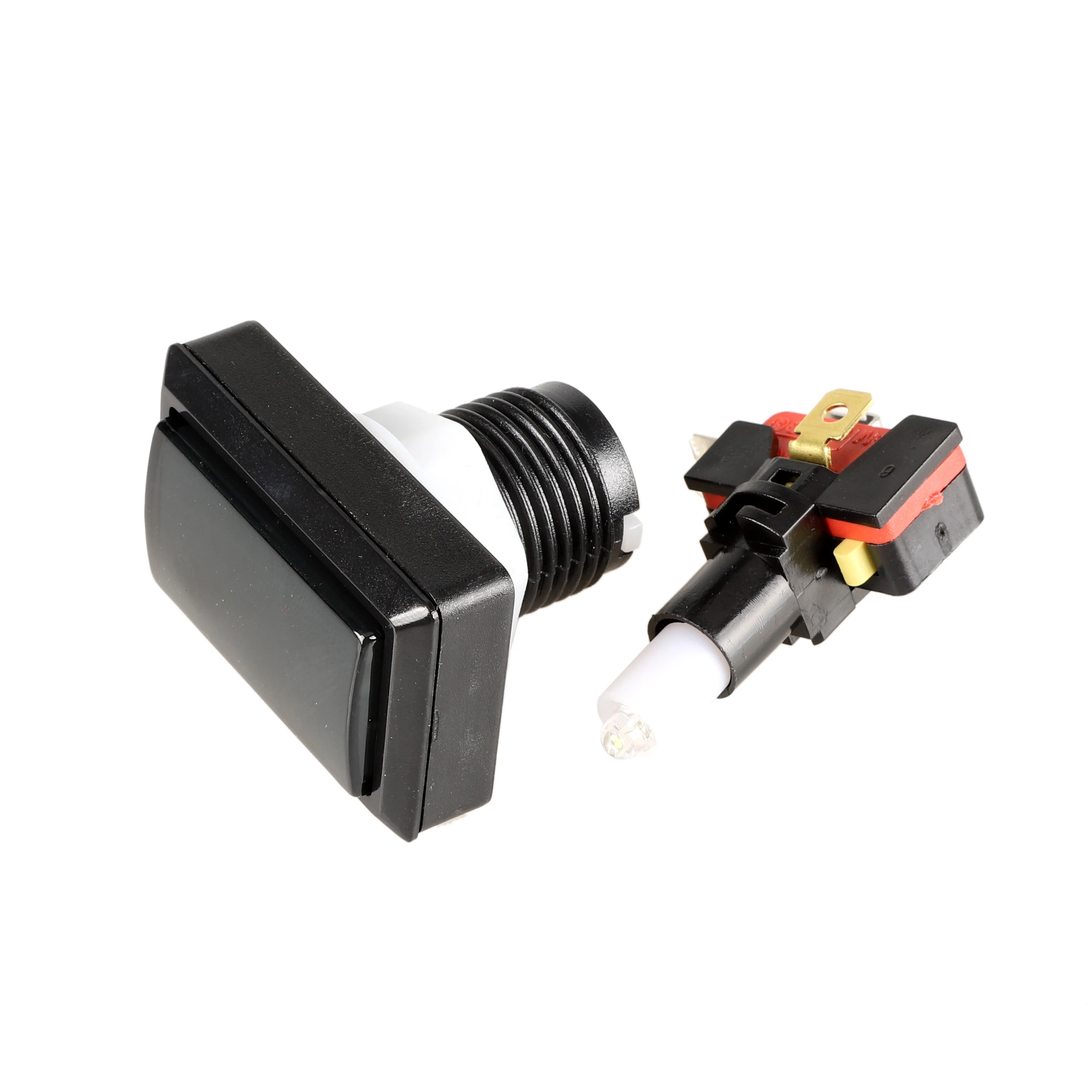 9x New Arcade Beatmania IIDX 2x Square + 7x Rectangular  LED Illuminated Push Buttons For DJ Video Machine Games DIY Parts Jamma