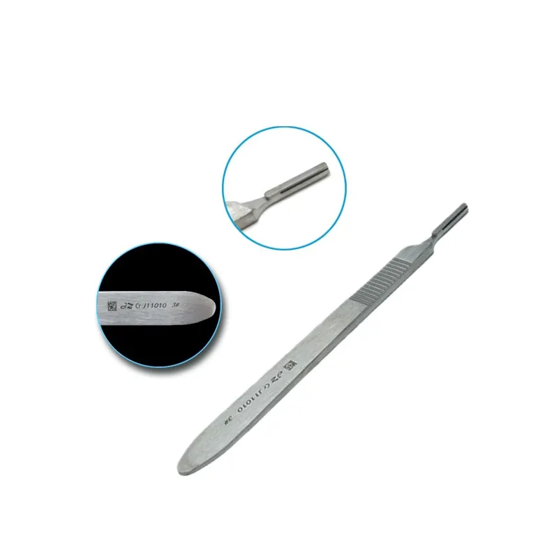 For 1PCS Shanghai Admiralty Surgical Shank Stainless Steel Thickened No. 3 No. 4 Lengthened No. 7 Shank Scale Holder