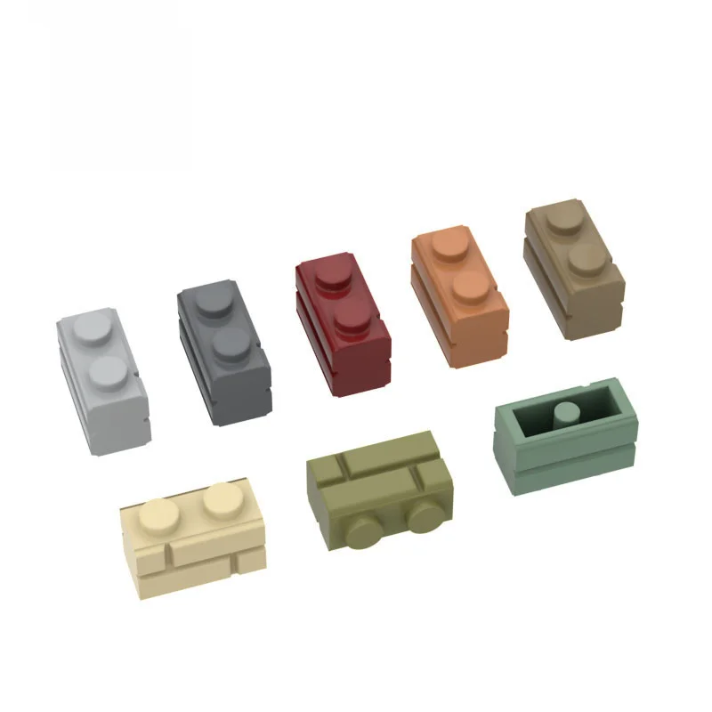 

10 PCS Bricks Parts DIY 98283 1x2 Checkered Brick Wall Brick Parts Compatible Brand Educational Parts Toys