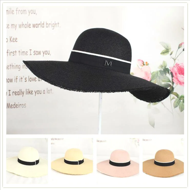 

2024 summer paper straw hat big brim grosgrain women's hat cool nice hats for women sun hat beach hat high quality women hats