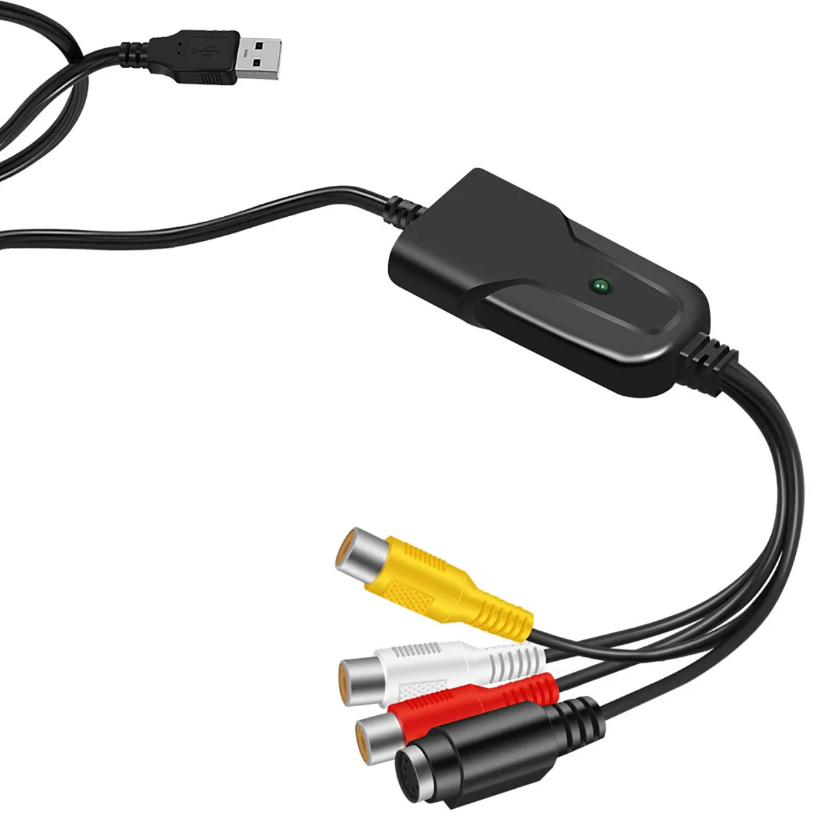 USB 2.0 Audio wideo karta przechwytująca Adapter przechwytywanie VHS na wideo DVD dla Windows 10/8/7/XP przechwytywanie wideo