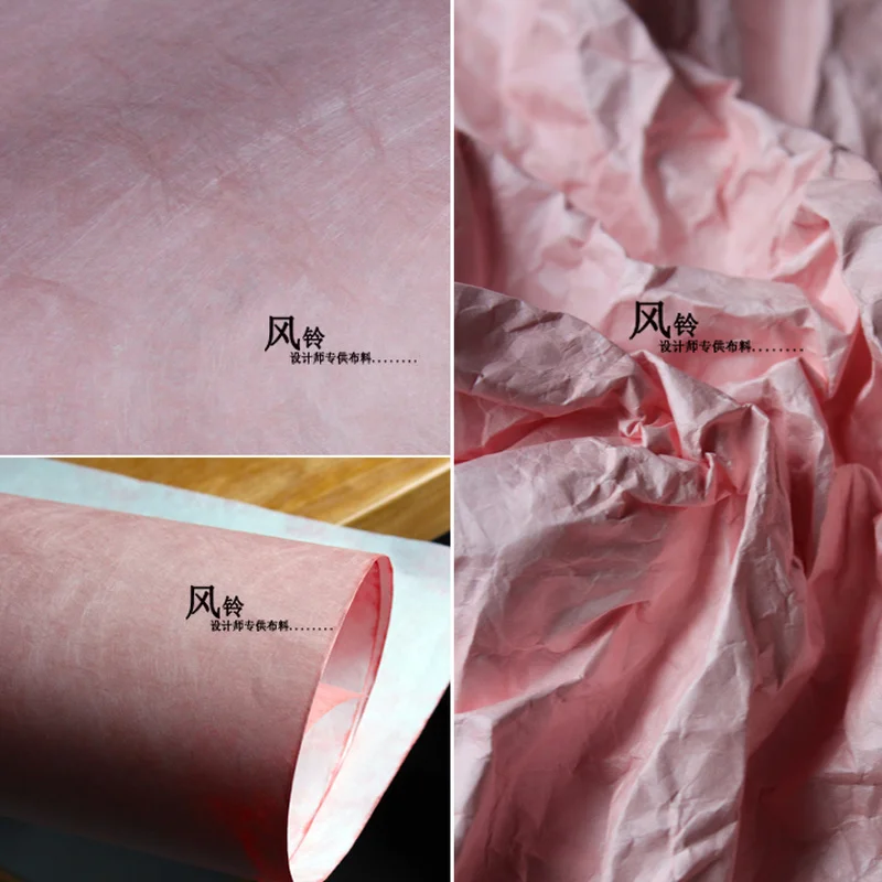 Dupont Tyvek Paper Pink Waterproof DIY Disposable Suit Backpack Bags Durable Wrap Art Decor Coat Clothes Designer Fabric