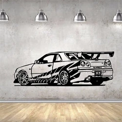 Truck Car Sticker Wall Sticker Vinyl Decor The Fast And The Furious Sport Car Racing Home Decor Wall Sticker Bedroom Decor U336