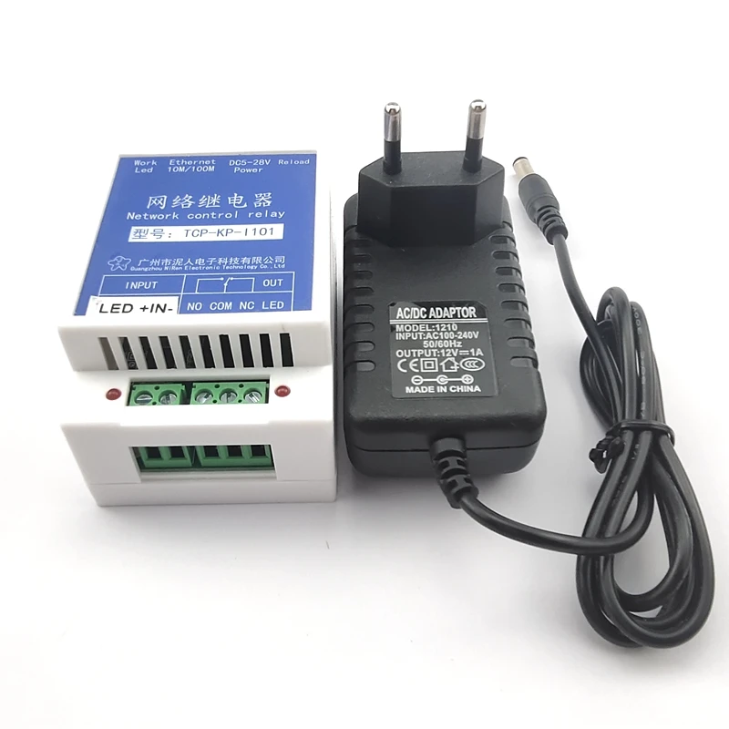 Industrial Grade 1 Network Relay Module Ethernet Relay Remote Network Switch 1 Way Isolated Input