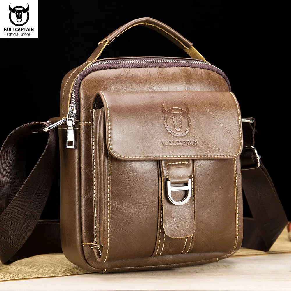BULLCAPTAIN torba męska na ramię klasyczna marka torba męska w stylu Vintage casualowe męskie torby typu Messenger promocyjna torba Crossbody męska gorąca sprzedaż
