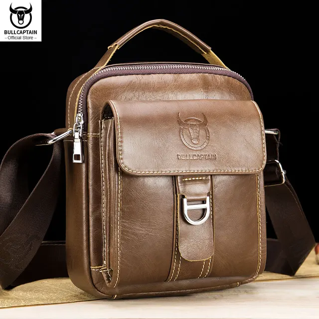 BULLCAPTAIN torba męska na ramię klasyczna marka torba męska w stylu Vintage casualowe męskie torby typu Messenger promocyjna torba Crossbody męska gorąca sprzedaż