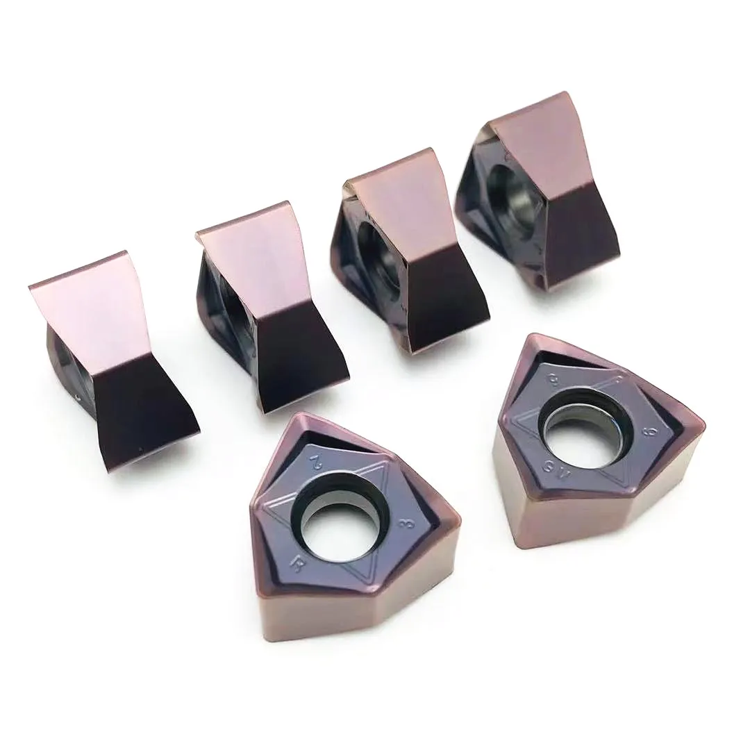 WNMU080608 GM 100% inserto de fresado original para 90 grados MFWN90, plano hexagonal de doble cara, cortador de fresado de corte pesado WNMU
