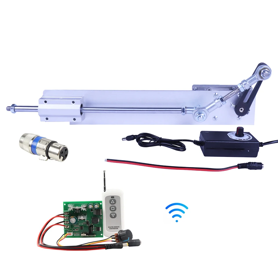 DC 12V/24V Telescopic Linear Actuator With speed regulation Wired Remote Control Adjustable Stroke Reciprocating Mechanism H3