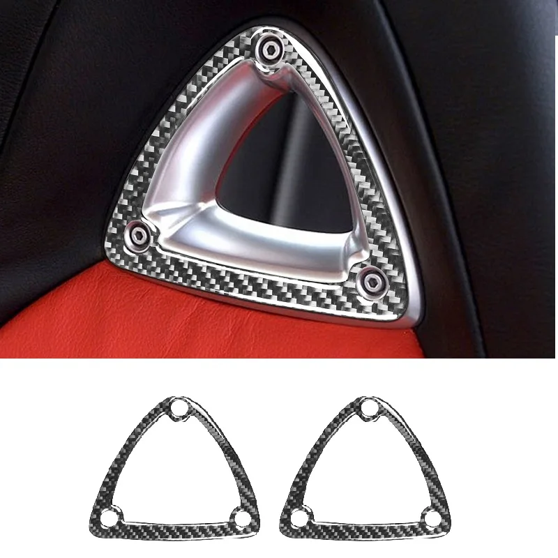 

Головка автомобильного сиденья из углеродного волокна, треугольное отверстие, рама, обшивка, аксессуары, подходит для Mazda RX8 2004-2008