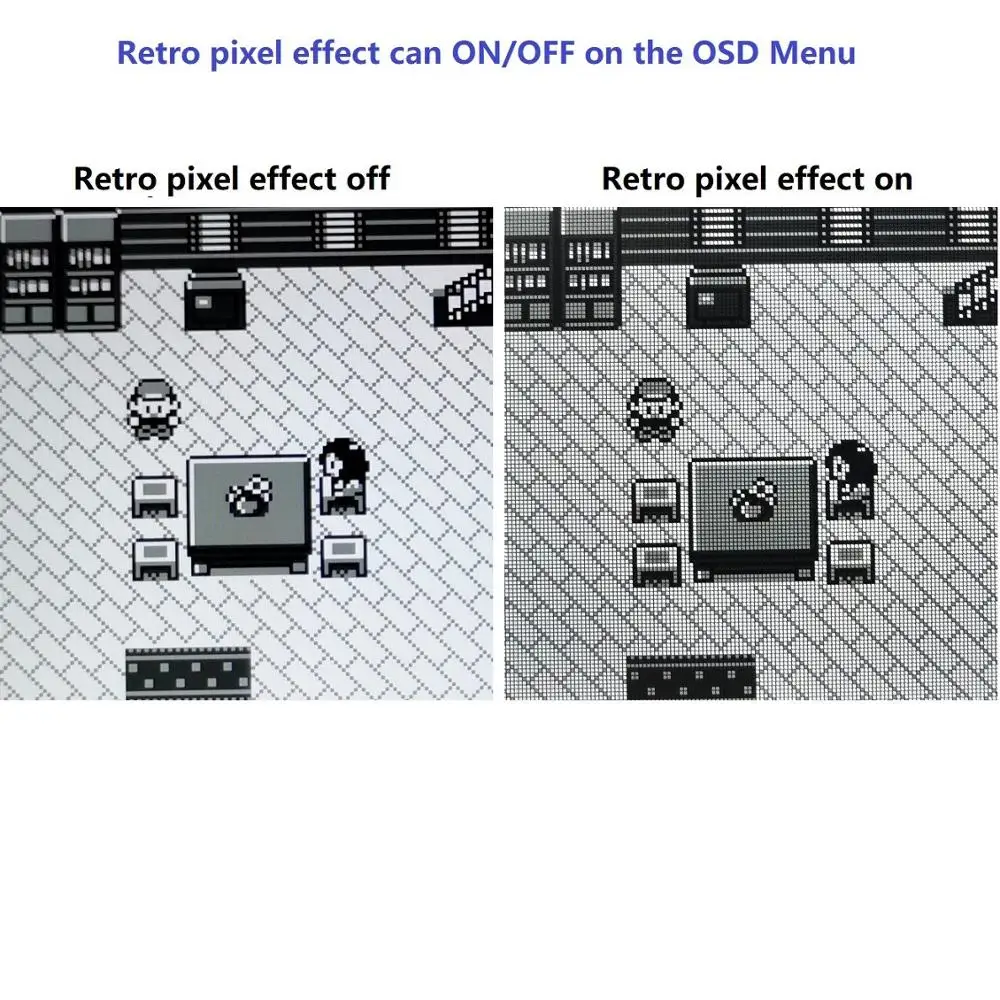 Large Size DMG IPS Retro Pixel LCD Q5 Screen High Backlight Kits With Pre-cut Shell For Gameboy GBO Console 36 Retro Color