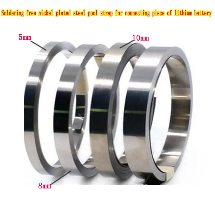 10meters/roll 18650 Li-ion Battery Nickel Sheet Plate Nickel Plated Steel Belt Strip Connector spot welding machine 0.15*15mm