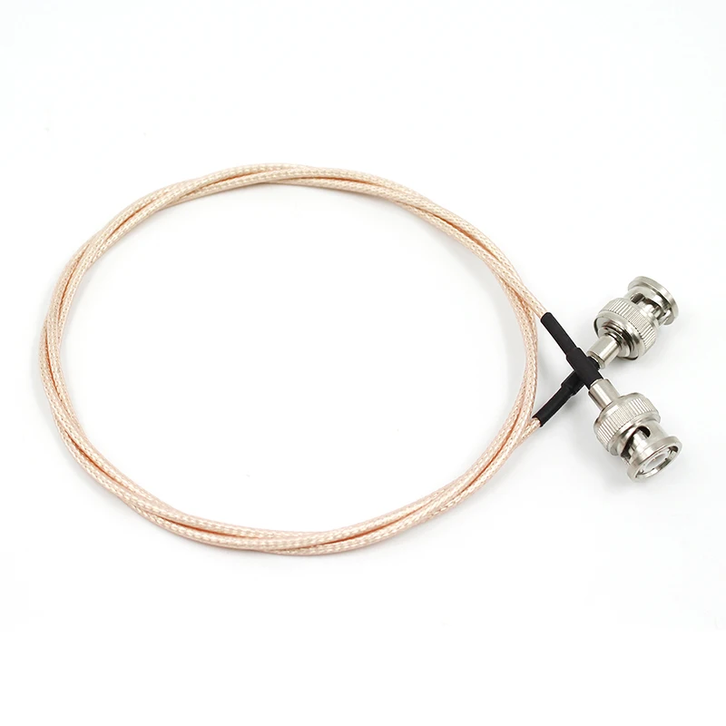 1PCS BNC Male Elbow To BNC Male Elbow RG316 Pigtail Cable RF Coaxial Cables Camera Video Signal SDI Transmission Line (100CM)