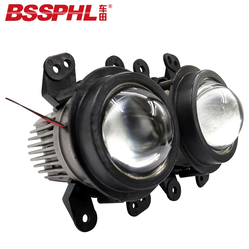 BSSPHL Car-styling light 2.8 HD Bi-xenon LED fog lamp lens fit for Jeep Rubicon / Grand Cherokee / PT Cruiser / Dodge Journey