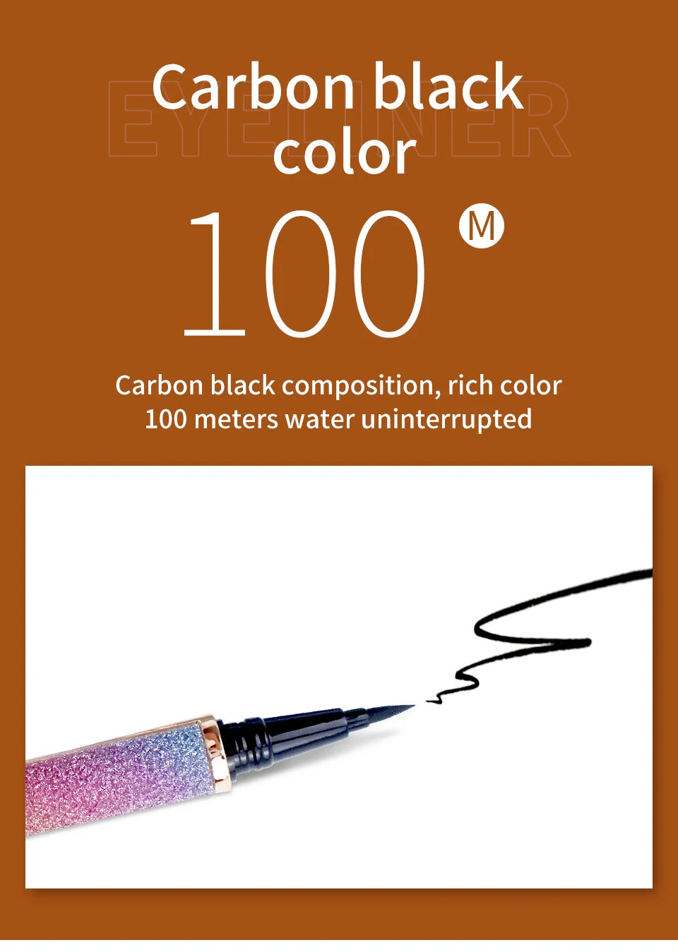 REDSIREN 2-in-1 Wimpernkleber & Eyeliner Wasserfest Langanhaltend Selbstklebender Kleber für Künstliche Wimpern Schwarzer Flüssig-Eyeliner Klebestift – Detail 7