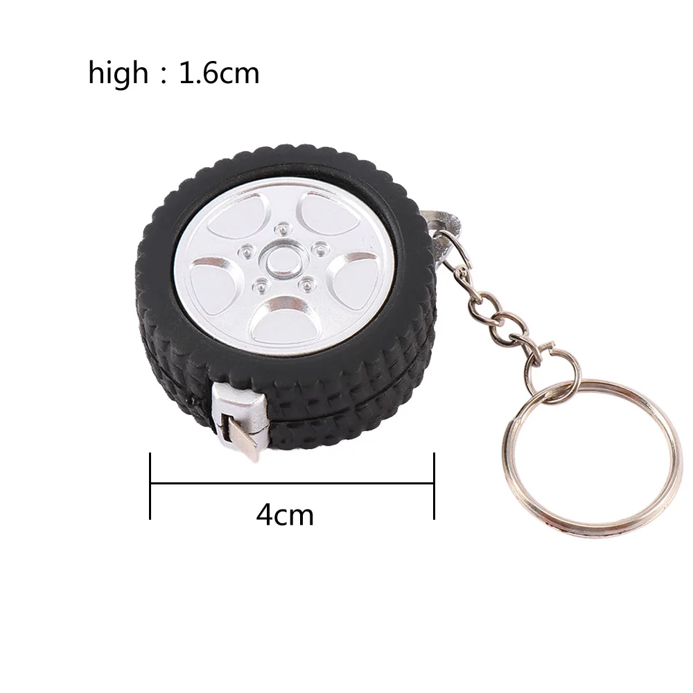 black Color Keychain Tape Measure 1 Meters Quantity Clothing Size Tape Measure Small Tape Measure Keychain