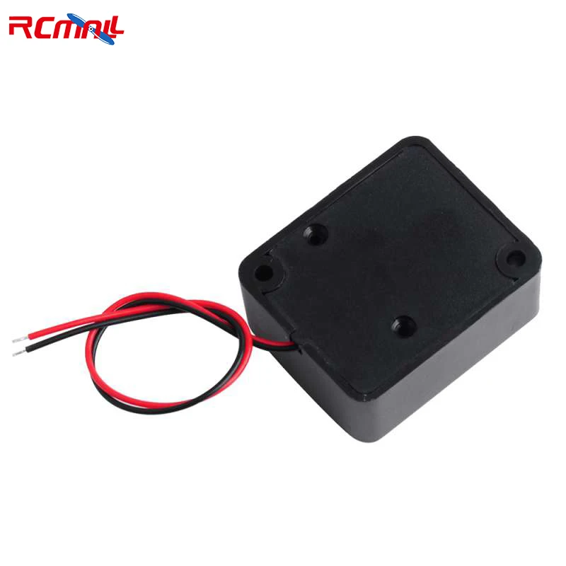 RCmall 5/10Pcs Buzzer 12V DC Black Mini Piezo Alarm Siren 110dB Insurance Safes Anti-Theft Alarm High-Decibel Buzzer for Car