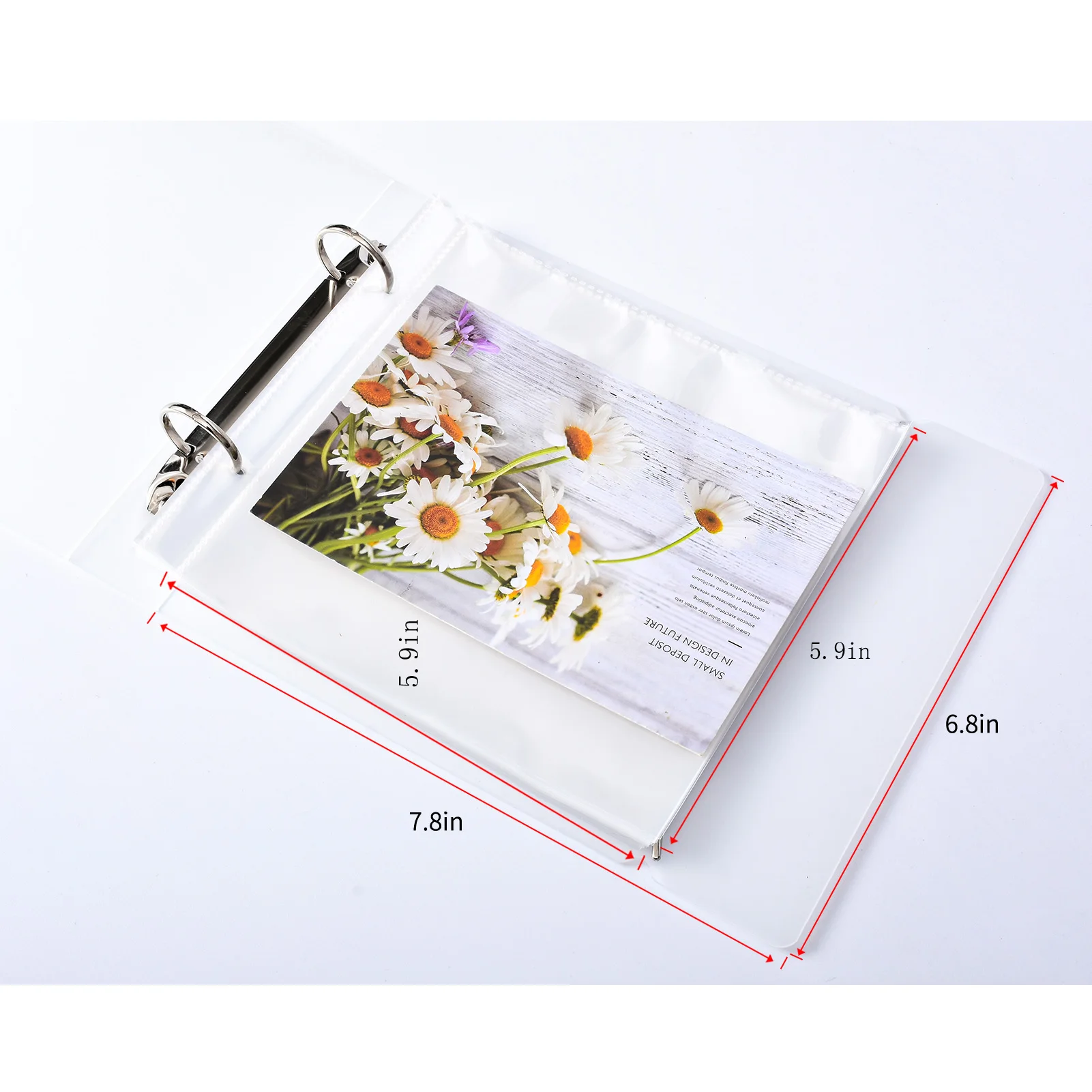 60 Pockets Cards Holder Binders Albums 30Pages For 5.9*5.9in Board Games Card Book Sleeve Holder
