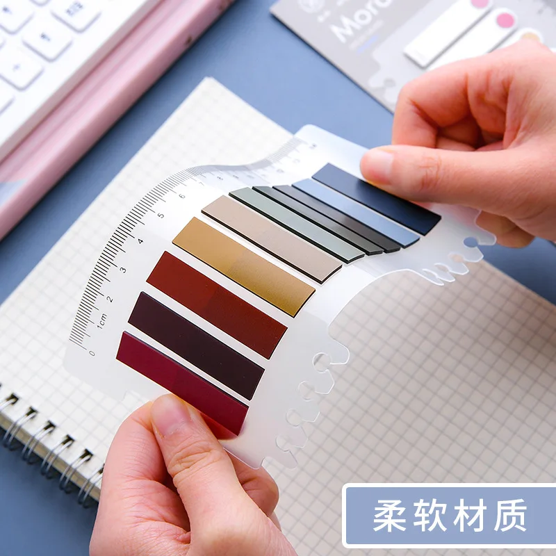 200/120/60 Sheets Index Sticker Set Sticky Notes Memo Pads Bookmarks Removable Waterproof Fluorescent Student Stationery Label