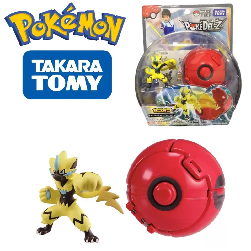 

TOMY Pokemon Figures Handsome Zeraora Pokeball Toys High-Quality Exquisite Appearance Perfectly Reproduce Anime Collection Gifts