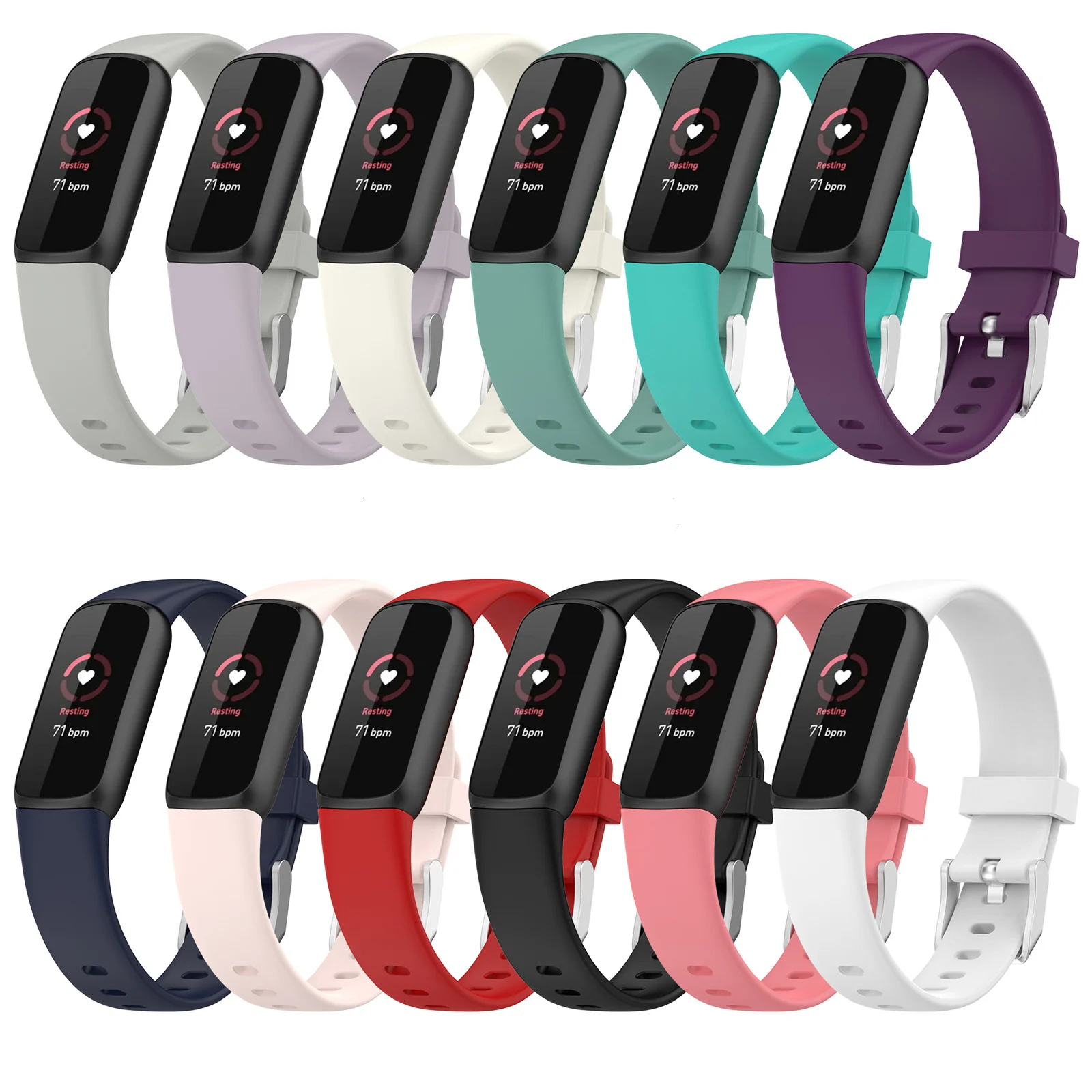 Strap Watchband For Fitbit LUXE Smart Watch Wrist Band Premium Silicone Fitness Tracker