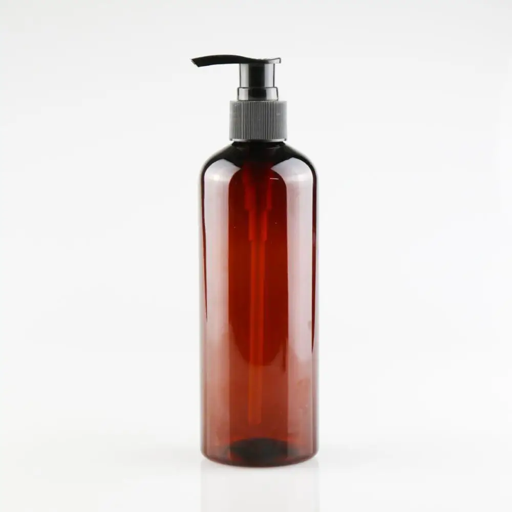 5pcs 60ml Refillable brown&amber Squeeze plastic lotion bottle with pump sprayer  PET Plastic Portable lotion Bottle