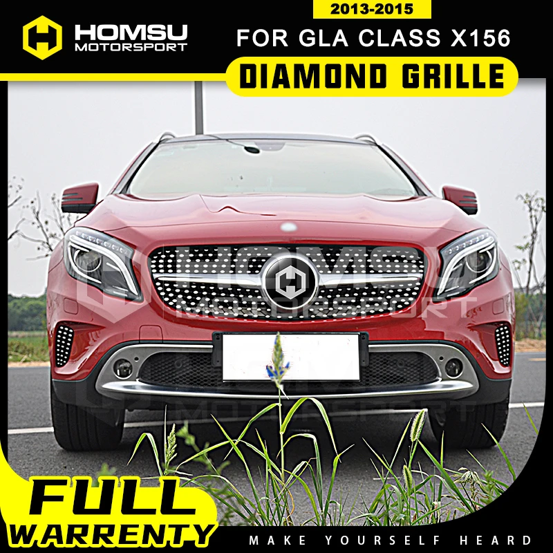 2014-2016-year X156 Diamond Grill For merce GLA class Grill X156 Diamond Front Grille for GLA180 GLA200 GLA250 Grill