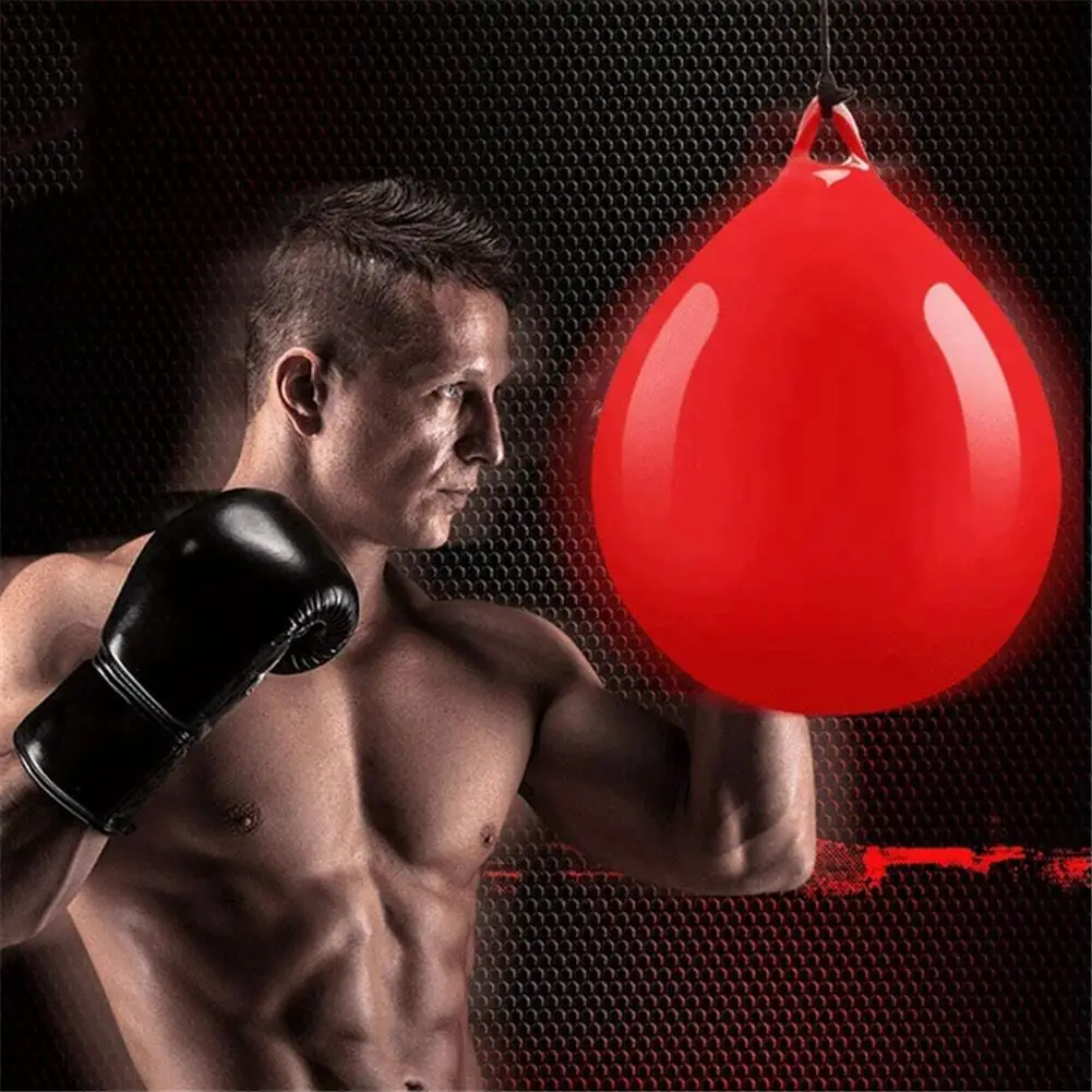 1Pcs Water Heavy Bag with Water Injector Hook Sling Heavy Bag Water Punching Bag for Household Hanging Boxing training Bags