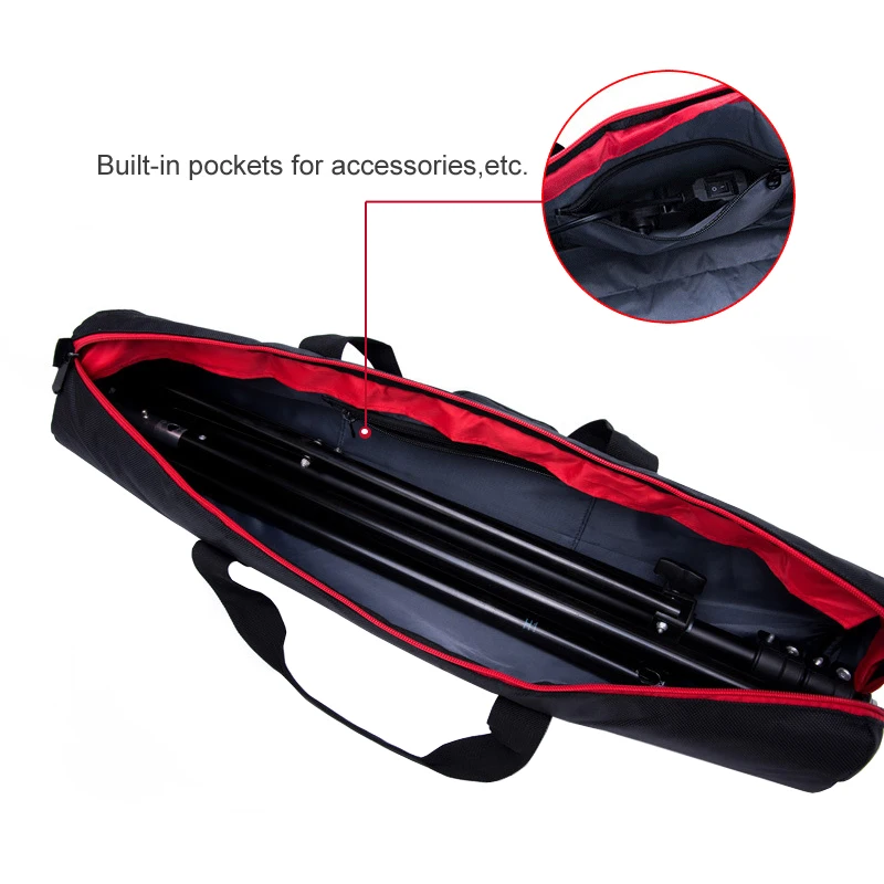 Photography 65/80/100/120cm Light Stand Wateproof Oxford Carrying Case Thicked Pad for Tripod Monpod Umbrella Accessories