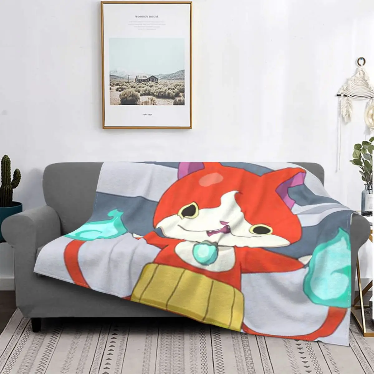 Yo Kai Watch Carpet Living Room Flocking Textile A Hot Bed Blanket Bed Covers Luxury Blanket Blanket Flannel Blanket