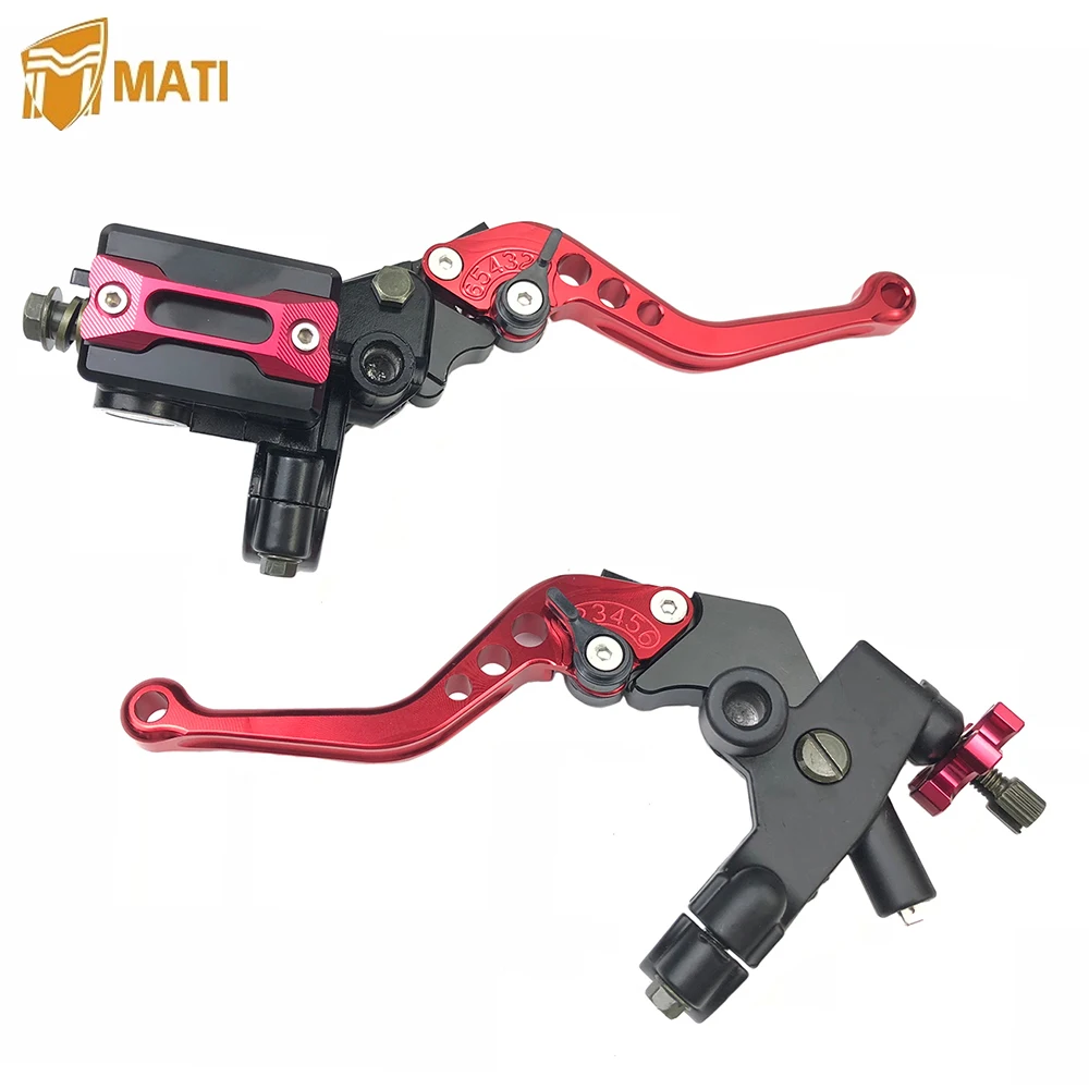 

Mati Motorcycle Universal Brake Clutch Master Cylinder Fit for 7/8" 22mm Lever Cable Clutch Sport Bike Scooter Dirt Bike