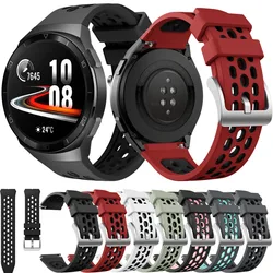 Silicone Sport Watch Strap For Huawei watch GT 2e GT 2 E original Smartwatch Replacement band Wristband 22mm Bracelet Soft belt