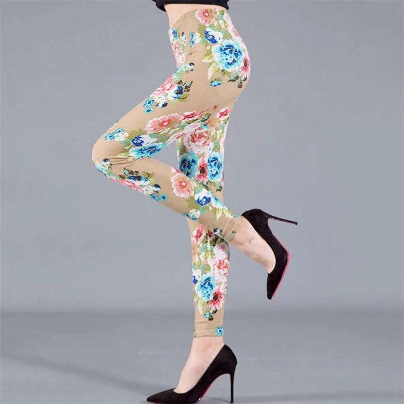 YRRETY – Leggings de Sport taille haute élastique, nouveau Style floral, pantalon respirant, extensible, de Fitness, de course