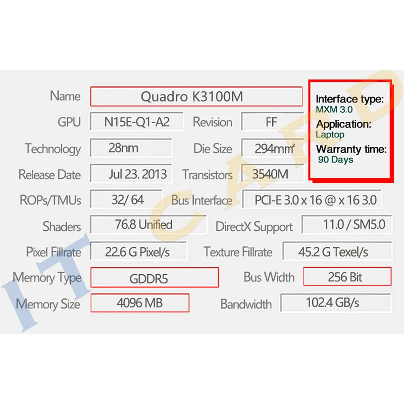 Imagem -04 - Placa de Vídeo Quadro para Apple Imac K3100m Gddr5 4gb N15e-q1-a2 A1312 2009 2010 2011 Anos