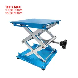 100mm 150mm Aluminum Lifter Router Plate Table Woodworking Machinery Lifting Stand Manual Lift Platform Benches Carpentry Tools