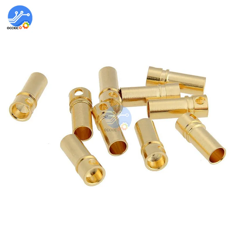 10Pairs(=20pcs/lot) RC 3.5mm Male/Female Gold-plated Bullet Banana Plug Connector New