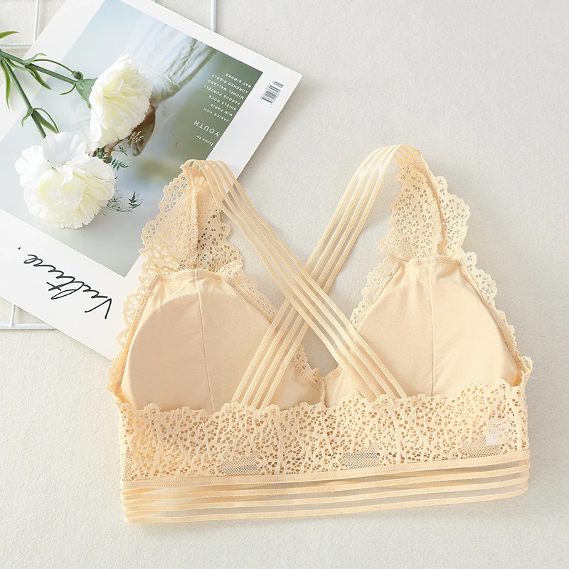 Sexy Corset Bra Cross Beauty Back Bralette Underwear Lace Triangle Intimates Lingerie Top Soutien Gorge нижнее белье женское